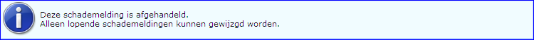 DPM - Melding: schade is afgehandeld