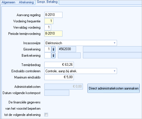 Bet reg - Fin afspraak Gespr Betaling