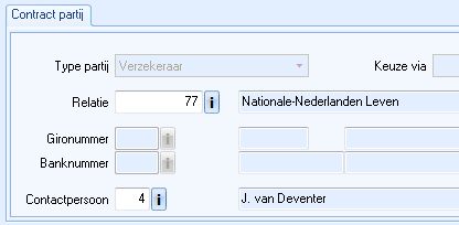 Contractpartij met contactpersoon