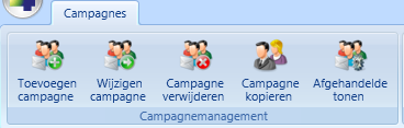 Lint tabblad Campagnemanagement