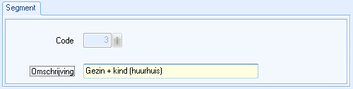 Venster Code Segment t.b.v. Verkoopkansen (gezin + kind, huurwoning)
