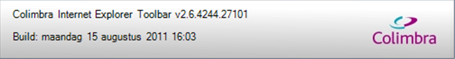 Venster Over Colimbra Internet Explorer Toolbar