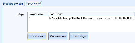 Venster Bewerken Productaanvraag Tab E mail