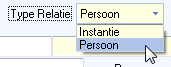 Relatiegegevens - Keuzelijst