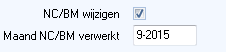 NC/BM wijzigen bij een schade
