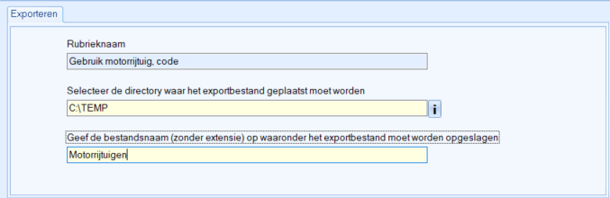 exporteren waardebeperking