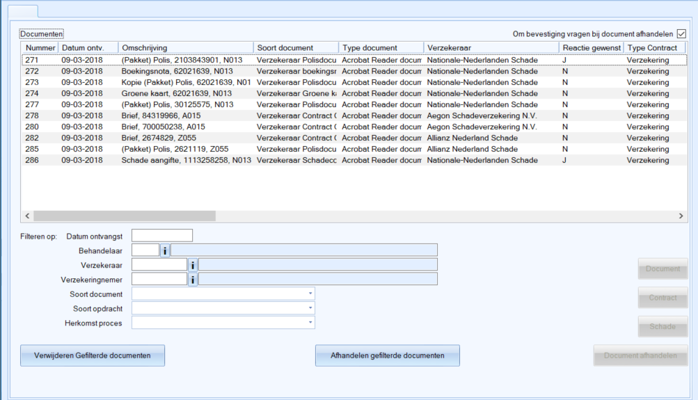 nog te behandelen documenten