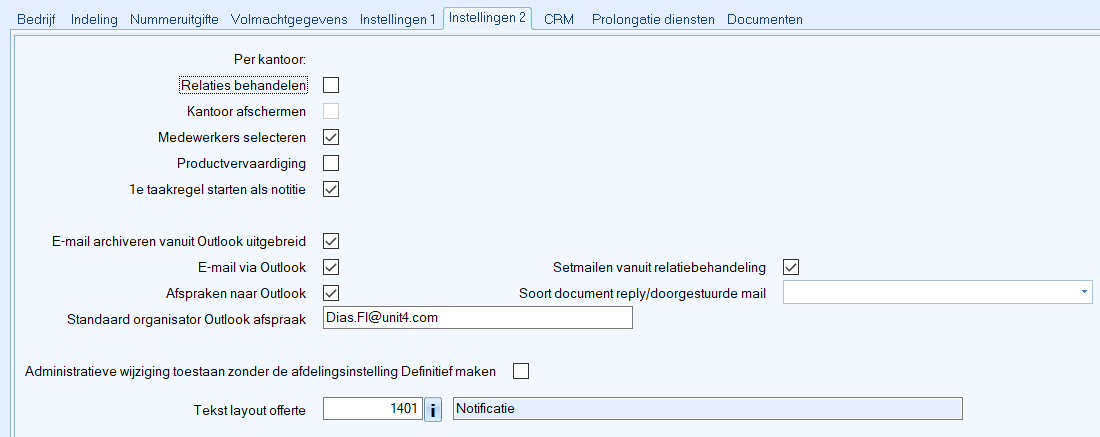 muteren bedrijfsgegevens