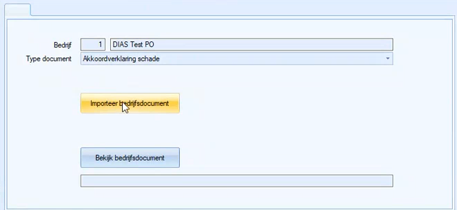 importeer bedrijfsdocument