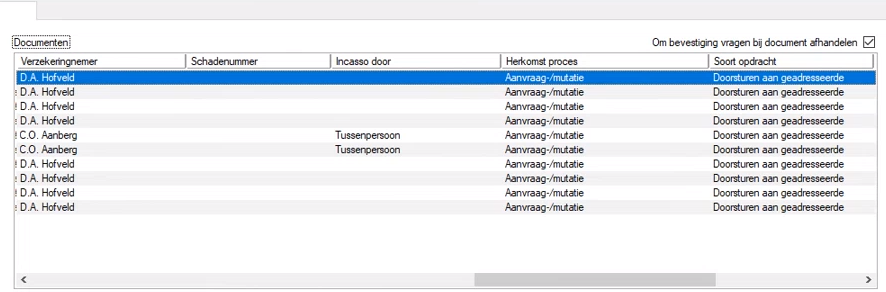 nog te behandelen documenten