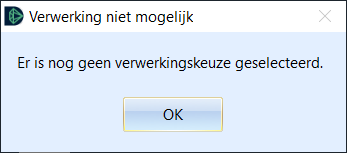 verwerking niet mogelijk