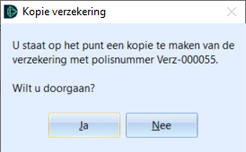 melding kopie verzekering