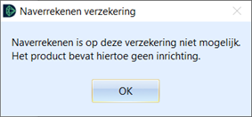 melding naverreken verzekering
