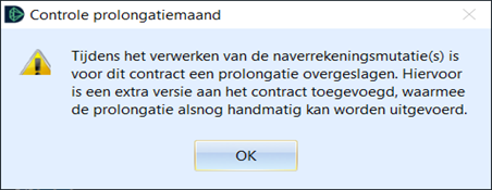 controle prolongatiemaand