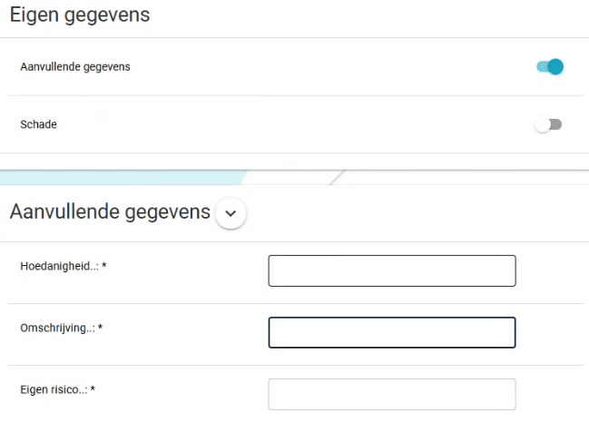 eigen gegevens