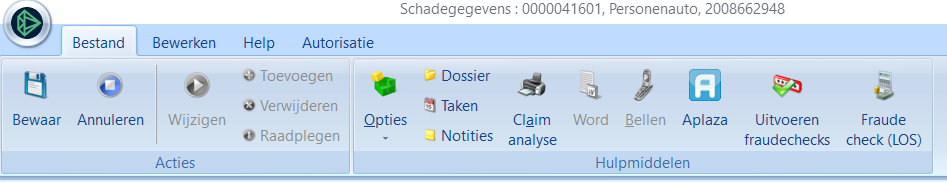 schadegegevens