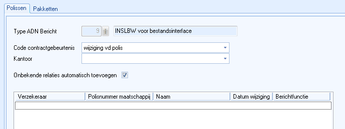 Verwerken POR bestands interface