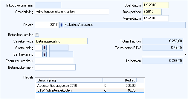 Agenten:  Bekijken borderellen: Agenten