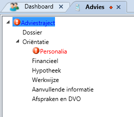 Adviestraject, initieel