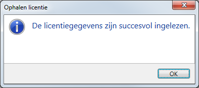 Venster Ophalen licentie