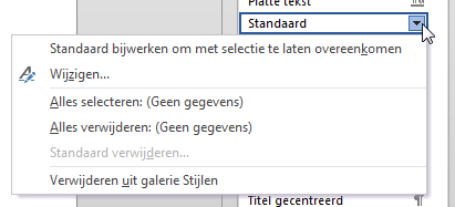 Pop-up wijzigen stijl